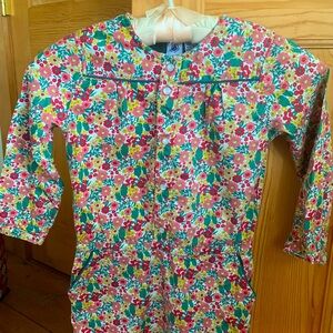 Spring Floral Girls Petit Bateau Dress, Size 5